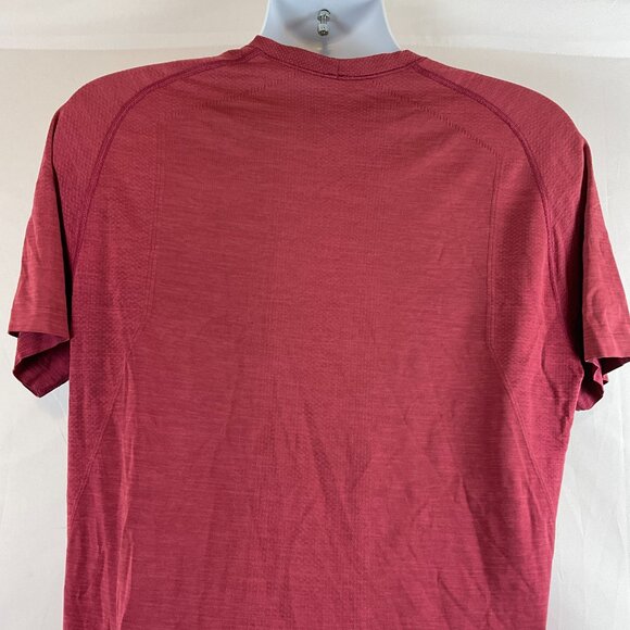 Lululemon Metal Vent Tech Shirt Men's L Muted Red Short Sleeve - Picture 7 of 10